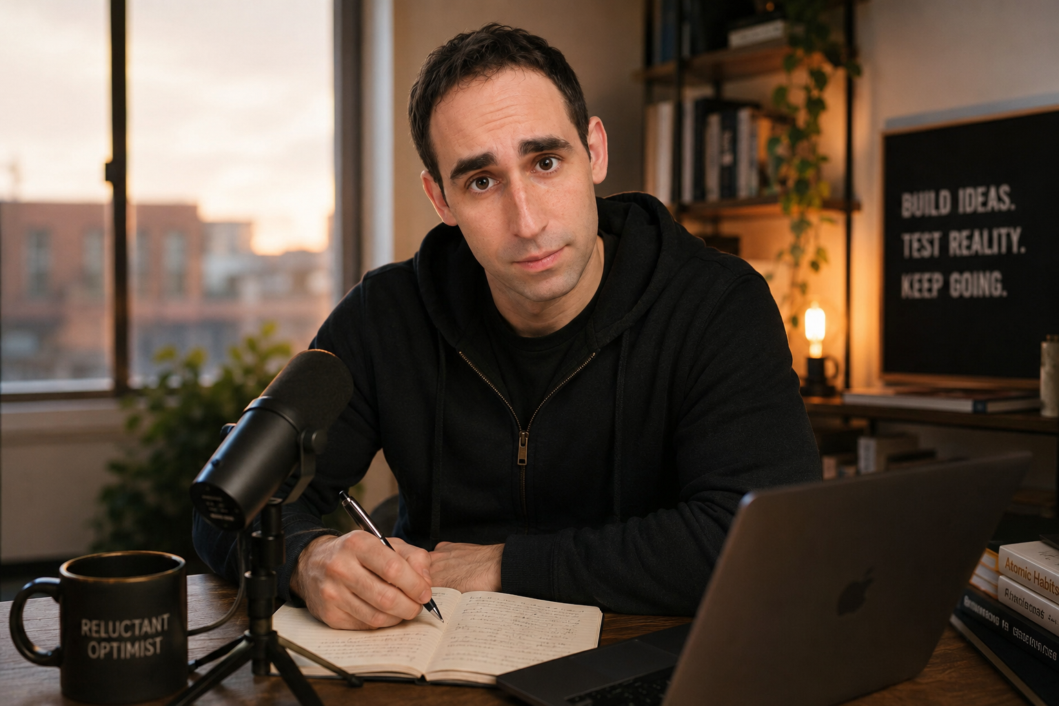 The person behind The Reluctant Optimist